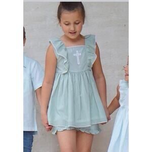 Wildling by Well Dressed Wolf WDW Sage Cross Green Tunic Set Size 8 NWT
